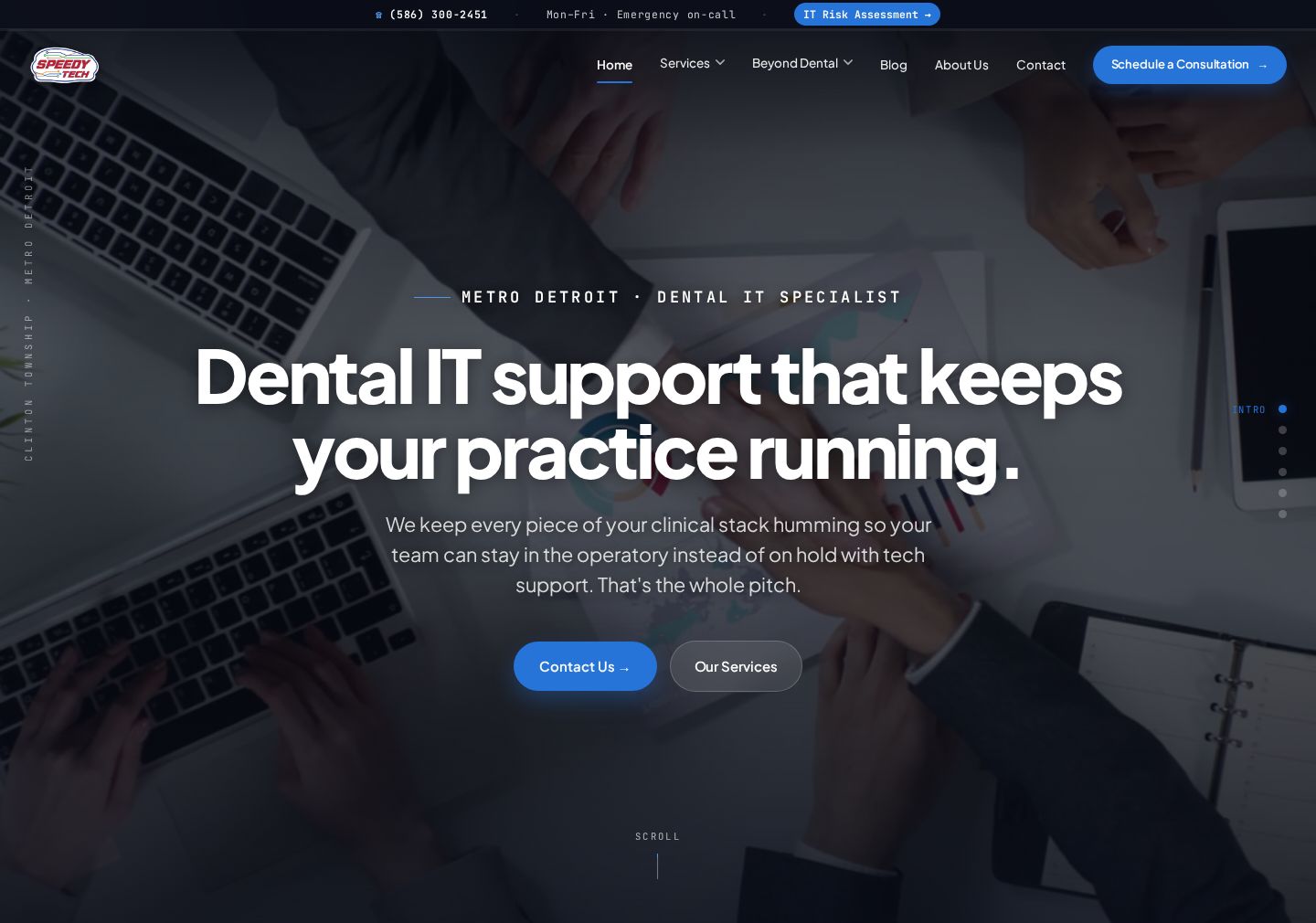Speedy Tech MSP website